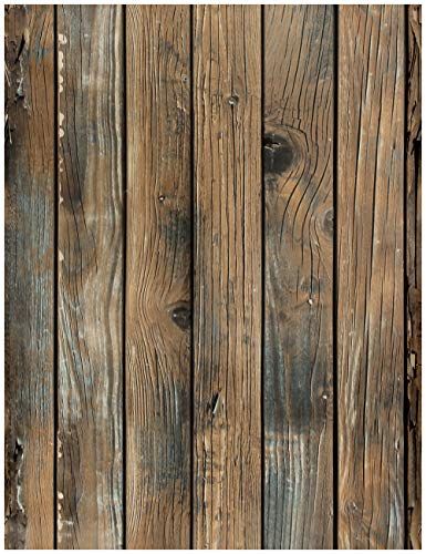 HaokHome 92038-1 Peel and Stick Wood Wallpaper 17.7"x 9.8ft Brown Vinyl Self Adhesive Decorative HAOKHOME Grain Wallpaper, Wood Plank Wallpaper, Vinyl Wall Covering, Wood Grain Wallpaper, Faux Wood Grain, Peel And Stick Wood, Look Wallpaper, Wood Adhesive, Distressed Walls