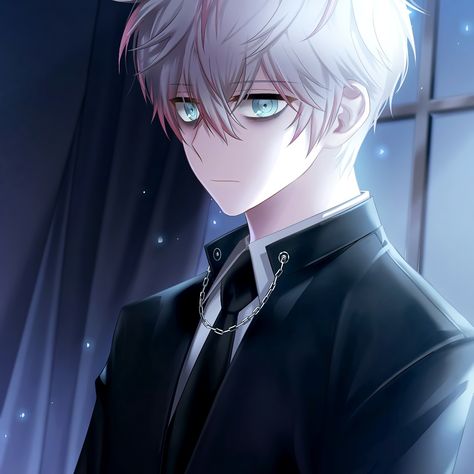 Ray Mystic Messenger, Messenger Icon, Saeran Choi, Grey Hair Men, Mystic Messenger, Bts, Hair, Anime, White