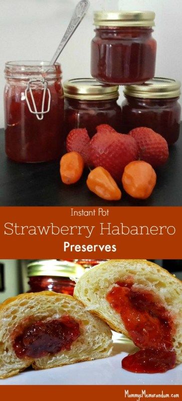 Instant Pot Strawberry Habanero Preserves Pin Strawberry Habenero Jelly, Habanero Recipes, Pepper Jelly Recipe, Vegan Sauce Recipes, Canning Jam Recipes, Pepper Jelly Recipes, Preserving Recipes, Homemade Jelly, Strawberry Season