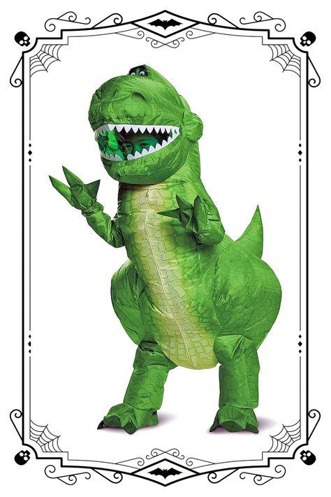 Toy Story Dinosaur, Inflatable T Rex Costume, T Rex Toys, Rex Costume, T Rex Costume, Disney Costume, Woody And Buzz, Inflatable Costumes, Costume For Kids