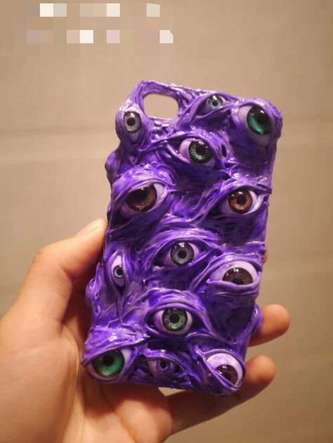 handmade devil eyes case for iPhone and samsung Eye Clay, Devil Eyes, Devil Eye, Clay Diy Projects, Stuff And Thangs, Pottery Crafts, Ceramics Pottery Art, Clay Jewelry Diy, Clay Art Projects