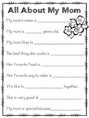 FREEBIE All About Mom Survey All About My Mom, Gifts Grandparents, Mothers Day Crafts Preschool, Preschool Mom, Mother's Day Printables, Mother's Day Projects, All About Mom, Mother's Day Activities, Mothers Day Crafts For Kids