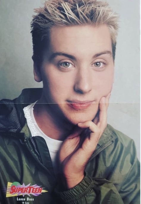 Lance Bass Nsync, Lance Bass 90s, Olive Green Jacket, 90s Baby, Collage Vintage, Photo Posters, Green Jacket, Good Times, Olive Green