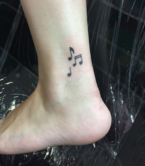 Small Tattoos Music Notes, Music Lover Tattoo Ideas, Music Memorial Tattoo, Music Note Tattoos For Women, Music Note Matching Tattoo, Small Music Note Tattoo For Women, Music Note Small Tattoo, Music Note Stick And Poke, Minimalist Music Tattoo