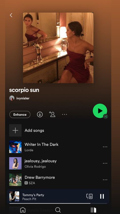 Scorpio sun/scorpio zodiac sign spotify playlist Scorpio Playlist, Sun Scorpio, Scorpio Zodiac Sign, Peach Pit, Scorpio Season, Scorpio Zodiac, Lorde, Spotify Playlist, Zodiac Sign