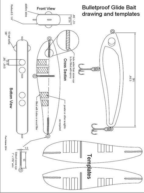 Bulletproof Glide Bait Drawing and templates to accompanythe youtube video | Diy fishing lures, Diy fishing bait, Homemade fishing lures Lure Template, Diy Fishing Bait, Homemade Fishing Lures, Saltwater Fishing Lures, Custom Lures, Diy Fishing Lures, Fish Template, Lure Making, Fishing Diy