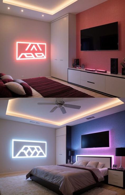 Gamer Girl Aesthetic, Led Light Strip, Light Strip, Led Light Strips, Wall Shelf, Gaming Chair, Gamer Girl, Strip Lighting, Wall Shelves