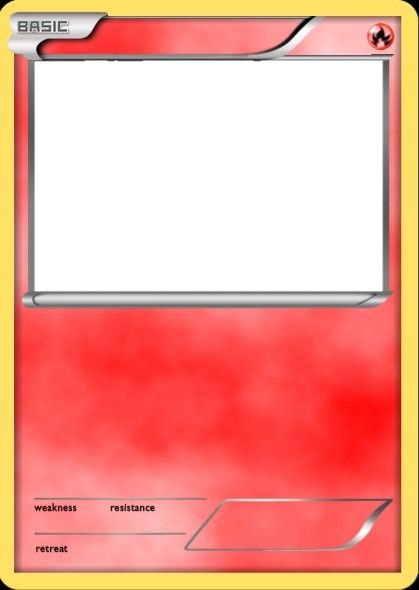 Pokemon Card Template Blank, Pokemon Card Template, Fire Type Pokémon, Pokemon Invitations, Binder Templates, 9th Birthday Cake, Pokemon Diy, Invitation Flyer, Pokemon Craft