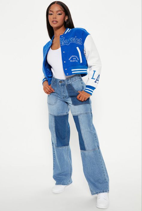 Jacket Outfit Women, Fashion Nova Outfits, Leather Sleeves, Teenage Fashion, Leather Sleeve, Cropped Jacket, Teenage Fashion Outfits, Royal Fashion