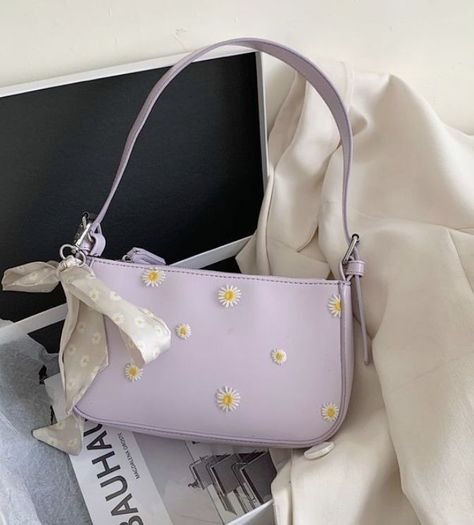 Aesthetic Purses, Cute Cardigan Outfits, Kawaii Bags, My Style Bags, Aesthetic Bags, Shoes Heels Classy, Purple Girls, Girly Bags, Stylish Glasses