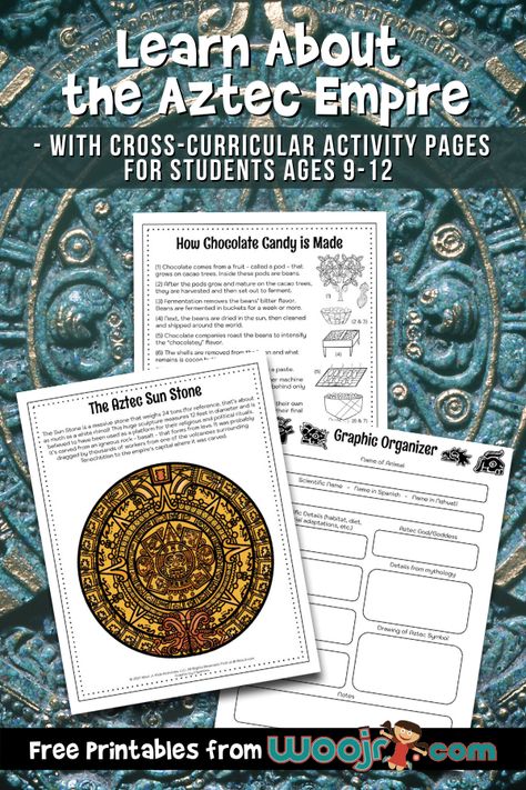 Aztecs For Kids, Aztec Symbols, Aztec Civilization, Aztec Empire, Maya Civilization, Ancient Aztecs, Aztec Culture, Homeschool Kids, Art Worksheets