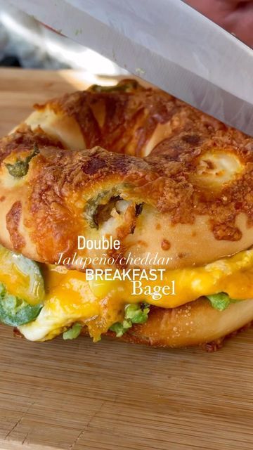 Jalapeno Bagel Sandwich, Cheddar Bagels, Breakfast Bagels, Sailor Bailey, Bagel Breakfast, Bagel Breakfast Sandwich, Breakfast Bagel, Jalapeno Cheddar, Bagel Sandwich