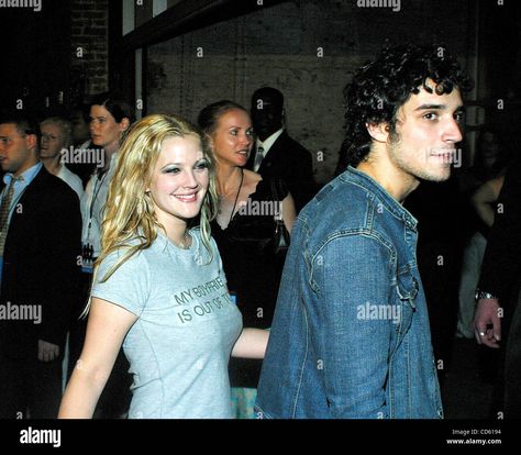 Fabrizio Moretti with actress Drew Barrymore Drew Barrymore And Fabrizio Moretti, Fab Moretti, Charlie's Angels Full Throttle, Catherine Walker, Justin Theroux, Ashton Kutcher, Full Throttle, Charlies Angels, Demi Moore