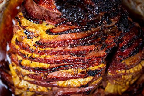 Jalapeño Pineapple, Pineapple Honey Glazed Ham, Pineapple Glaze For Ham, Parmesan French Fries, Ham Ideas, Honey Ham Glaze Recipe, Smoked Ham Recipe, Matcha Brownies, Pineapple Ham