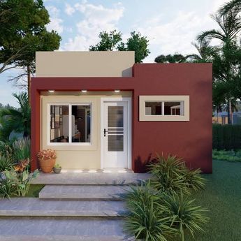 Simple House Exterior, Modern House Colors, Small Apartment Building, Narrow House Designs, Indian House Plans, Modern Small House Design, Small House Design Exterior, Exterior House Color, House Plan Gallery