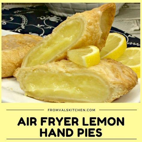 Lemon Hand Pies, Fried Hand Pies, Hand Pie Recipes, Hand Pie, Air Fryer Oven Recipes, Yum Recipes, Air Fry Recipes, Air Fryer Dinner Recipes, Hand Pies