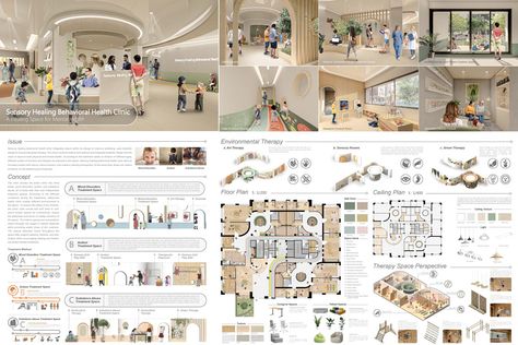 2022 Student Design Competition | IIDA Interior Architecture Presentation, Design Board Layout, Interior Design Presentation Boards, Interior Design Competition, Interior Presentation, Architecture Design Presentation, Student Design, Hotel Floor Plan, Presentation Board Design