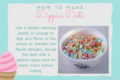 Homemade Dippin Dots, Dippin Dots Recipe, Dippin Dots Ice Cream, Ice Cream Drop, Dippin Dots, Chocolate Recipes Easy, Ice Cream Mixture, Liquid Nitrogen, Yogurt Flavors