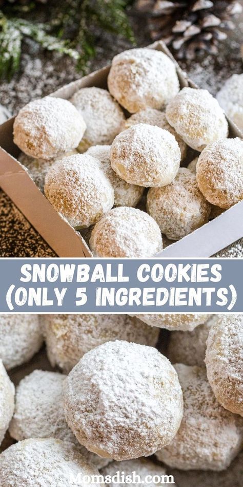 Snowball Cookies are melt-in-your-mouth good. They are nutty, buttery and oh-so-delicious. They only require five ingredients to make! Better yet, they stay fresh much longer than your typical cookie. Sugar Free Christmas Cookies, Gluten Free Christmas Cookies Recipes, Snowball Cookies Recipe, Snowball Christmas Cookies, Snowball Cookie, Low Carb Christmas Cookies, Almond Flour Desserts, Gluten Free Christmas Desserts, Almond Flour Recipes Cookies