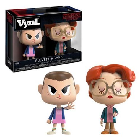 Stranger Things Eleven and Barb VYNL Figure 2-Pack Pop Stranger Things, Stranger Things Eleven, Eleven Stranger Things, Pop Figures, Vinyl Toys, Pop Vinyl, Display Boxes, The Wiz, Vinyl Figures