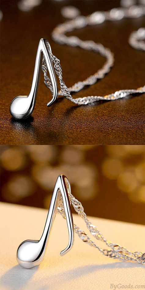 Diy Necklace Easy, Big Diamonds Necklace, Ladies Silver Rings, Note Music, Round Diamond Pendant, Women Necklaces, Silver Ring Designs, Chain Women, Music Jewelry