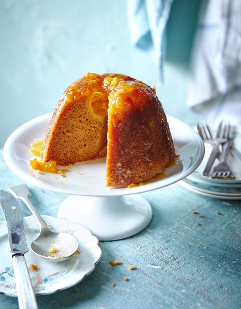 Asda Good Living | Sticky hidden clementine marmalade pudding Marmalade Pudding, Steam Pudding, Apple Bundt Cake, Winter Dessert, Gooey Brownies, Quick Pasta, Fruit Cake Christmas, Spiced Apples, Biscuit Recipe