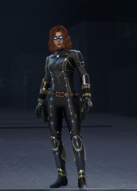 Stark Tech (Black Widow) - Gamer Escape's Avengers Wiki Black Widow Suit, Stark Tech, Black Widow Outfit, Oc Drawings, Avengers Endgame, Black Widow, Avengers, Wonder Woman, Marvel