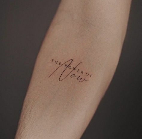 Simple Marriage Tattoos, Text Tatoos, Tattoo Text Ideas, Tato Minimal, Phrase Tattoos, Small Quote Tattoos, Writing Tattoos, Text Tattoo, Gorgeous Tattoos