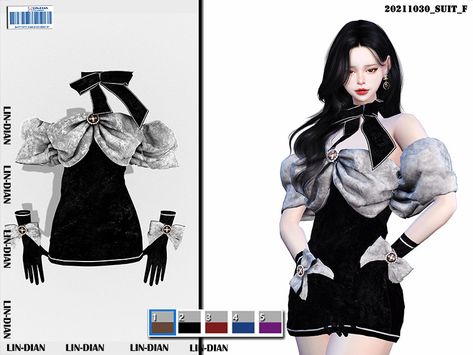 Sims 4 Cc Gloves, Sims 4 Kpop Cc Clothes, Sims4 Dress Cc, Sims Cc Dress, S4cc Clothes, Mods Sims 4, Los Sims 4 Mods, Dress And Gloves, Clothes Cc