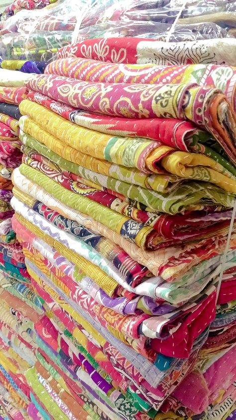 PRICES MAY VARY. Indian Kantha Stitch vintage Handmade Designer Bedcover Blanket Queen Size Color :Assorted, 5 Piece Set Handmade Indian Vintage Kantha Quilts Size : 52 X 80 Inches (Twin Size) Material : Cotton Pattern : Handmade Kantha Stitch old fabic 🛏️100% Cotton 🛏️Color: Multicolored Assorted designs 🛏️Size : 52X80 Inches Approx (Twin Size) 🛏️Pattern : Handmade Kantha Stitch old fabic 🛏️Care : Dry Clean or Gentle Hand Wash Separately In Cold Water This beautiful Home Decor Piece can be Upcycle Old Duvet Covers, Quilt Kits For Sale Walmart, Hippy Throw Blanket, Indian Fabric Textiles Boho, Quilting Throw Blanket, Colorful Quilts Target, Quilts With Novelty Fabrics, Quilting A Blanket, Vintage Bedroom Blankets