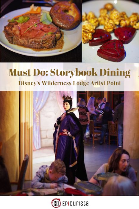 Disney Storybook Dining at Artist Point is Character Dining at its Best - Go Epicurista Storybook Dining At Artist Point, Disney Character Dining, Disney Wilderness Lodge, Book Restaurant, Disney Storybook, Character Dining, Dining Menu, Wilderness Lodge, Disney Restaurants