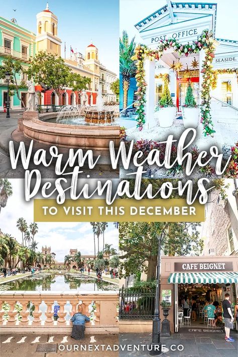 If you’re looking for warm places to visit in December, the USA has an array of worthy destinations to escape the winter chill. Here's 8 warm places in the US for a sunny vacation. // Winter Travel | Best Places to Visit in December | Family Travel | Holiday Travel | Warm Places in the US | Places to Go in December | Best Cities to Visit in December | Warm Weather Destinations in the US Best Places To Travel In Winter, Best Places To Visit In December, Best Places To Travel In December, Places To Travel For Christmas, Places To Visit For Christmas, Where To Travel In December, December Travel Destinations, Places To Go For Christmas, Places To Travel In December