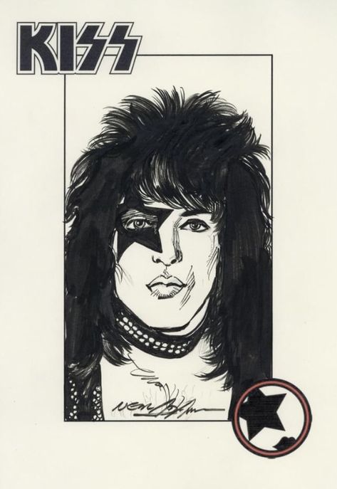 Banda Kiss, Kiss Artwork, Kiss Tattoos, Metal Drawing, Rock Poster Art, Rock Band Logos, Kiss Art, Anime Drawing Books, Hot Band