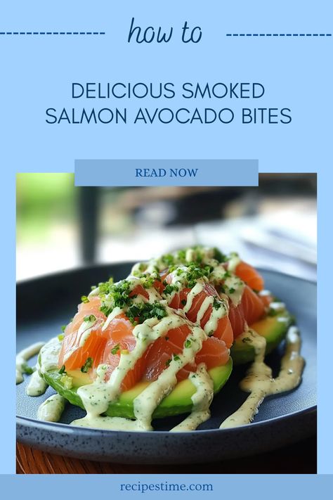 Create a delightful appetizer with smoked salmon and avocado slathered in a zesty unique dressing! Perfect for parties or a healthy snack, this simple recipe is packed with great flavors and nutrition. The creamy avocado pairs beautifully with all the savory goodness of smoked salmon, making every bite irresistible. Try these Smoked Salmon Avocado Bites for a refreshing twist that everyone will love. Great as an appetizer, brunch option, or a fun addition to a relish platter, this dish will wow your guests and leave them wanting more! Smoked Salmon Tacos, Smoked Salmon Toast, Avocado Bites, Smoked Salmon And Avocado, Fertility Food, Salmon Toast, Salmon And Avocado, Smoked Salmon Salad, Salmon Tacos