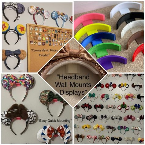 Mickey Ear wall Displays come in aVariety of colors in x5 packs or x10 packs These are great to hang your many ear displays to show off. Command strips included in order 1 piece per ear display This product is 3D Printed using a commonly used PLA plastic. due to the nature of 3D Printing it may be possible to see layer lines which are normal in the 3D printing process I hope you enjoy. Check out my shop for Themed Ear wall displays Ear Display, Disney Pin Display, Mickey Mouse Nursery, Disney Room Decor, Disney Bedrooms, Wall Hats, Wall Displays, Disney Rooms, Disney Wall