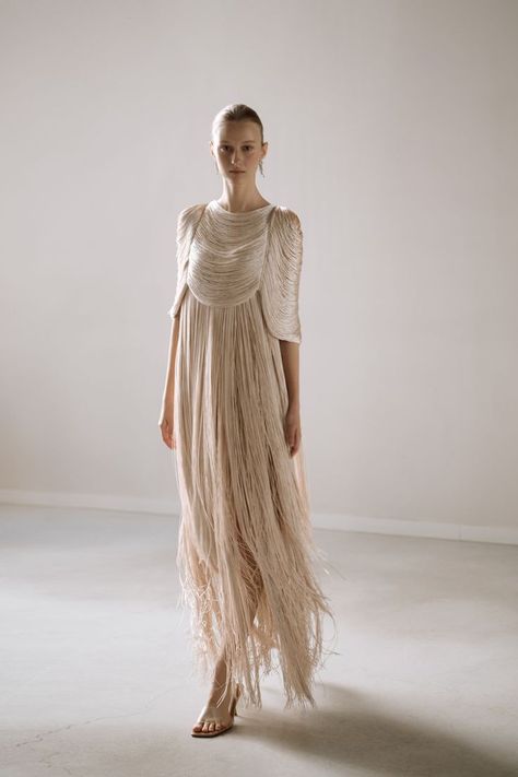 Vintage Wedding Dress 1920s, Chana Marelus, Fringe Wedding Dress, 1920s Wedding Dress, Vintage Wedding Dresses, Macrame Dress, Wedding Dress Guide, Dress Guide, Fantasy Gowns