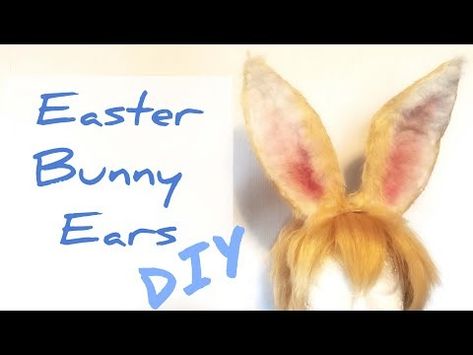 (105) DIY Cosplay Easter Bunny Ears - YouTube Diy Bunny Ears, Diy Cosplay, Easter Bunny Ears, Cosplay Diy, Rabbit Ears, Hair Stuff, Bunny Ears, Bunny Ear, Easter Bunny