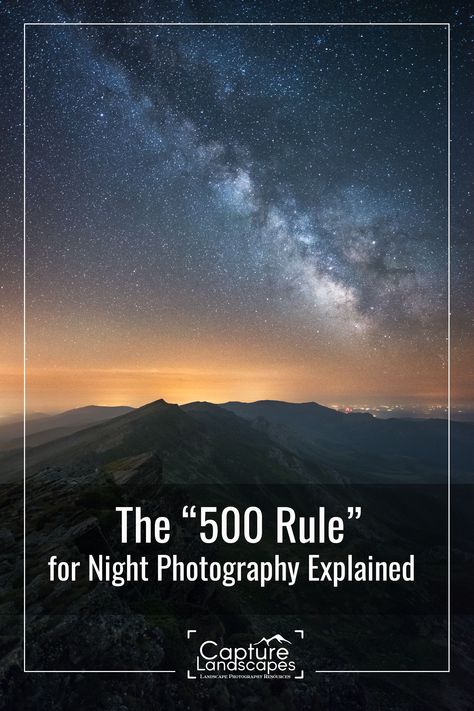 Avoid blurry stars in your night photography by following this simple rule. Camera Setting For Stars, Cool Photography Ideas Nature, Star Photography Settings, Night Photography Ideas, Mirrorless Camera Photography, Photography At Night, Stars Photography, Astro Photography, Night Landscape Photography