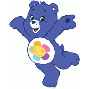 Silhouette Design Store: harmony bear leaping Harmony Bear, Care Bears Birthday Party, Care Bear Tattoos, Care Bear Party, Care Bear Birthday, Cute Owls Wallpaper, Pig Drawing, Care Bears Cousins, Bear Character