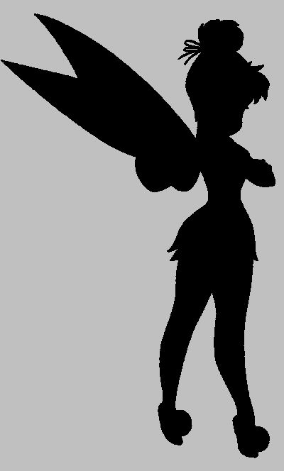 Peter pan silhouette - tinkerbell More Tinkerbell Silhouette, Tinker Bell Silhouette, Tinkerbell 1, Peter Pan Silhouette, Silhouette Disney, Lace Wings, Black And White Silhouette, Disney Silhouettes, Fairy Silhouette