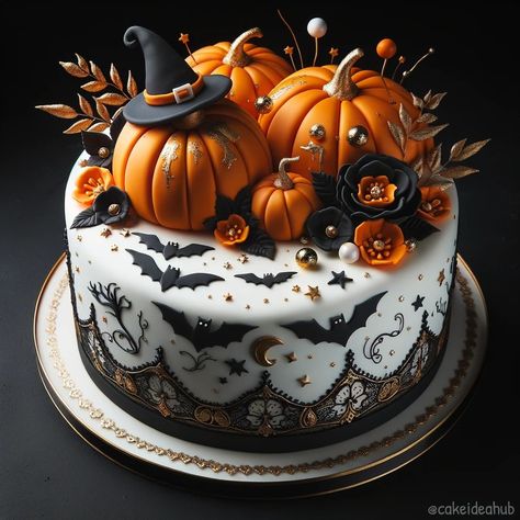 All Posts • Instagram Pumpkin Halloween Cake, Halloween Cakes Ideas, Cake Autumn, Halloween Cake Ideas, Cute Halloween Cakes, Autumn Cake, Torte Creative, Witch Cake, Autumn And Halloween