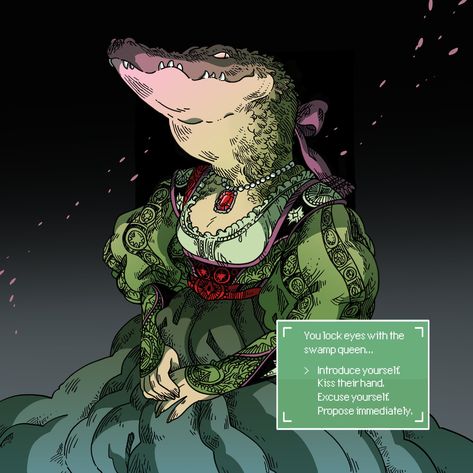 Dnd Swamp Creatures, Ugly Character Design, Gobelins Character Design, Alligator Oc, Silly Character Design, Crocodile Character Design, Elegant Character Design, Alligator Character, Anthro Reference