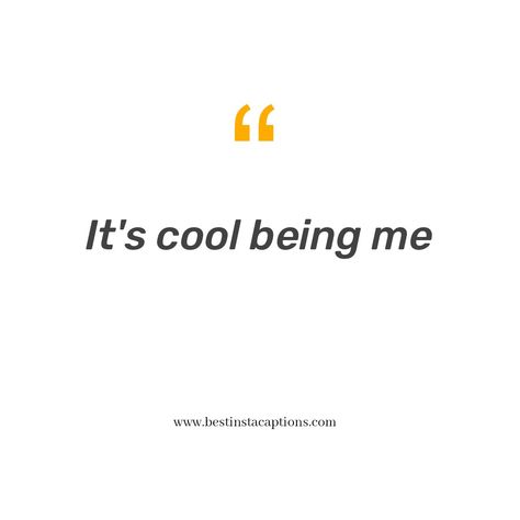 https://bestinstacaptions.com/ Cool Short Quotes Aesthetic Funny, Trending Quotes For Instagram, Personality Captions, Self Obsessed Quotes, Insta Bio Quotes, Attitude Caption For Instagram, Best Short Quotes, Feeling Quotes, Action Quotes