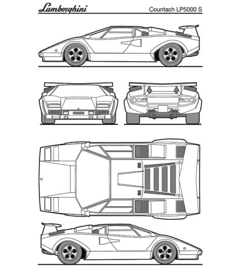 Lamborghini Blueprint, Car Drawing Pencil, Cool Car Backgrounds, Cardboard Car, Car Backgrounds, Automobile Engineering, Cool Car Drawings, Fiat Abarth, Lamborghini Countach