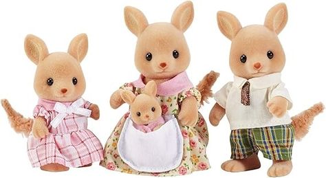 Amazon.com: Calico Critters, Hopper Kangaroo Family, Dolls, Dollhouse Figures, Collectible Toys : Toys & Games Dolls House Figures, Giraffe Family, 3 Kids, Kangaroo, Toy Collection, Collectible Dolls, Toys Games, Doll House, Dolls