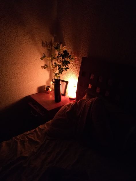 Relax, vibes, chill, dark, tumblr, salt lamp, flowers Dark Tumblr, Bedroom Vibes, Salt Lamp, Salt, Room Decor, Tumblr, Bedroom, Flowers, Quick Saves