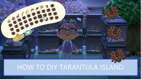 This video shows you how to successfully make your own tarantula island. Each tarantula sells for 8,000 bells. Atlas Moth, Beetles, How To Make Your, Animal Crossing, Make Your Own, Make Your, Make It Yourself, Animals