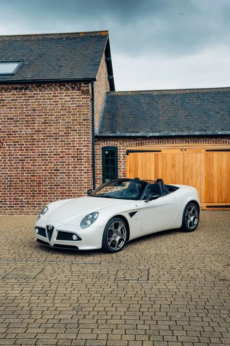 This 2010 Alfa Romeo 8C Spider Is A True Automotive Gem | Carscoops Alfa Romeo Spider Duetto, Alfa Romeo 8c, Alfa Romeo Spider, Moving To The Uk, Performance Cars, Alloy Wheel, Maserati, Alfa Romeo, Muscle Cars