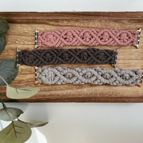 Macrame Apple Watch Band, Crochet Apple Watch Band, Crochet Apple, Apple Watch Face, Thank You Photos, New Watch, Apple Watch Faces, Watches Unique, Macrame Cord