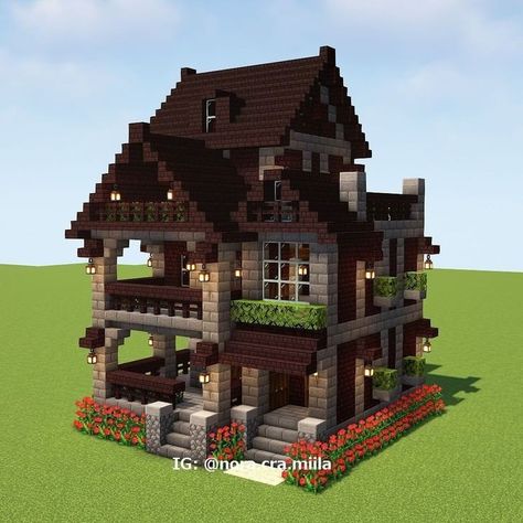 House Builds Minecraft, House Ideas Minecraft, Minecraft Barn, Modern House Minecraft, Minecraft House Ideas, Minecraft Welten, Rumah Minecraft Sederhana, Minecraft Structures, Minecraft Interior Design